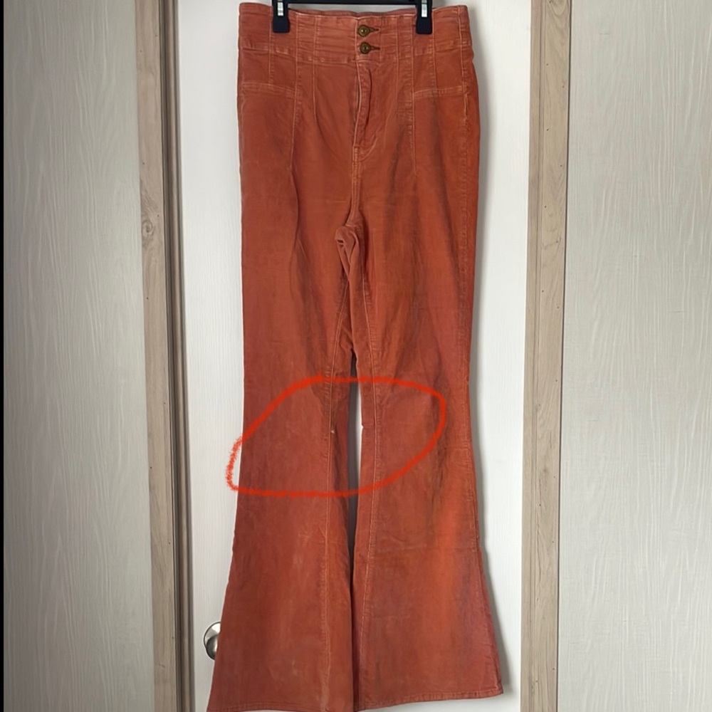We The Free Rust/Orange Flare Corduroy Pants - Picture 11 of 16